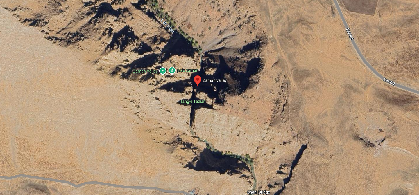 نقشه گوگل مپ دره زمان در آمل 41587483574